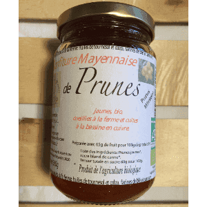 CONFITURE DE PRUNE JAUNE OU ROUGE - 360 g -